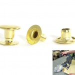 Rapid rivets brass plated