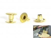 Rapid rivets brass plated