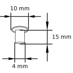 MN 4_10_15 Maschinen-Nieten Tubular rivets Zeichnung