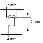 MN 4_7_7 Maschinen-Nieten Tubular rivets Zeichnung