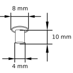 MN 4_8_10 Maschinen-Nieten Tubular rivets Zeichnung