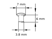 Maschinennieten 3,8_7_6 Zeichnung