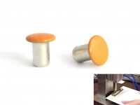 Tubular rivets powder coated cap