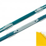 Plastic paper fasteners product no.: 235 K GRÜN