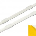 Plastic paper fasteners product no.: 235 K TRANSPARENT