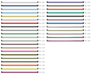 Farbkarte Gummischnüre Art.Nr.: 125