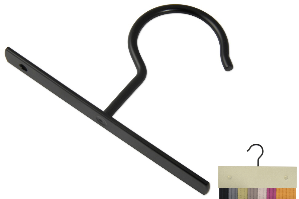 Tidick Hooks for sample hangers on plate black plated product no