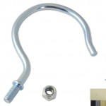 Hooks for sample hangers with thread zinc plated product no.: 8006 Z