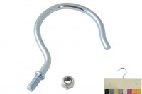 Hooks for sample hangers with thread zinc plated product no.: 8006 Z
