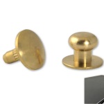 Sam browne studs brass product no.: PKE M 6,5/7/2,7