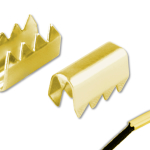 Metal clips brass plated product no.: 125 SR VM