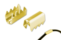 Metal clips brass plated product no.: 125 SR VM