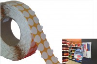 Double-sided adhesive discs – strong adhesive (permanent)