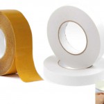 Double-sided adhesive tapes with foam adhesive