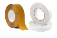 Double-sided adhesive tapes with foam adhesive
