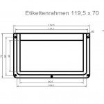 Label holders 120 x 70 mm product no.: ER 300 N – 120 70