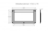 Label holders 120 x 70 mm product no.: ER 300 N – 120 70