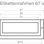 Label holders 67 x 27 mm product no.: ER 100 N – 67 27