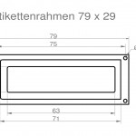 Label holders 79 x 29 mm product no.: ER 100 N – 79 29