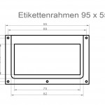 Label holders 95 x 55 mm product no.: ER 300 N – 95 55