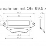 Shell handles 70 x 31mm product no.: MG/ER 200 E – 70 31