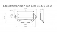 Shell handles 70 x 31mm product no.: MG/ER 200 E – 70 31