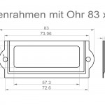 Label holders 83 x 32 mm product no.: ER 200 N – 83 32