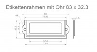 Label holders 83 x 32 mm product no.: ER 200 N – 83 32