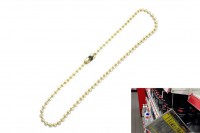 Ball chains brass plated product no.: KK2.4/150