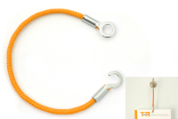 PP-cords with hook and eyelet product no.: 126 HK